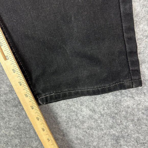 Vintage Levi's 560 Jeans Men 36x30 Black Baggy Denim Loose Fit Tapered Leg - Picture 12 of 15